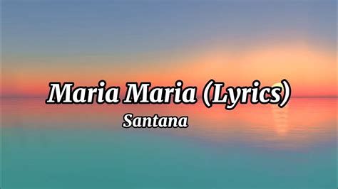 "Maria Maria" is a song by American rock band Santana featuring the Product G&B, included on Santana's 18th studio album, Supernatural (1999). The song was written by …